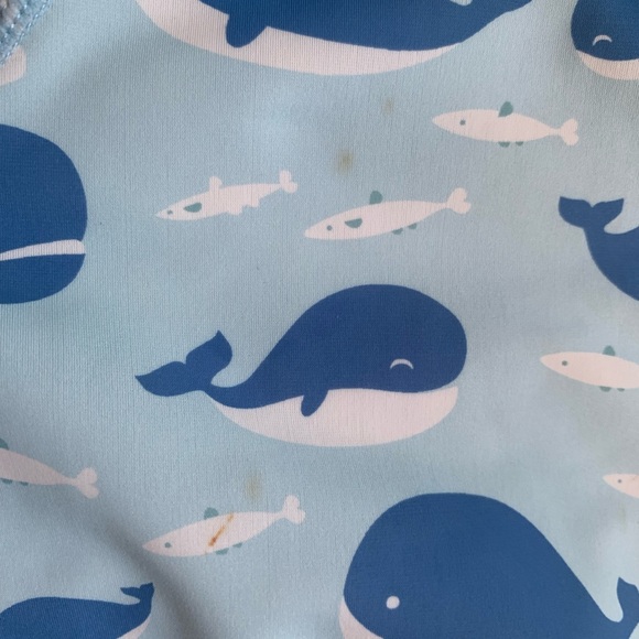 Jan & Jul UV Sunsuit Swimsuit Blue Whales size 18-24M - Picture 7 of 10